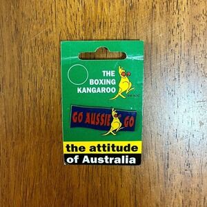Sydney 2000 Olympics Go Aussie Go Boxing Kangaroo The Attitude of Australia Pin